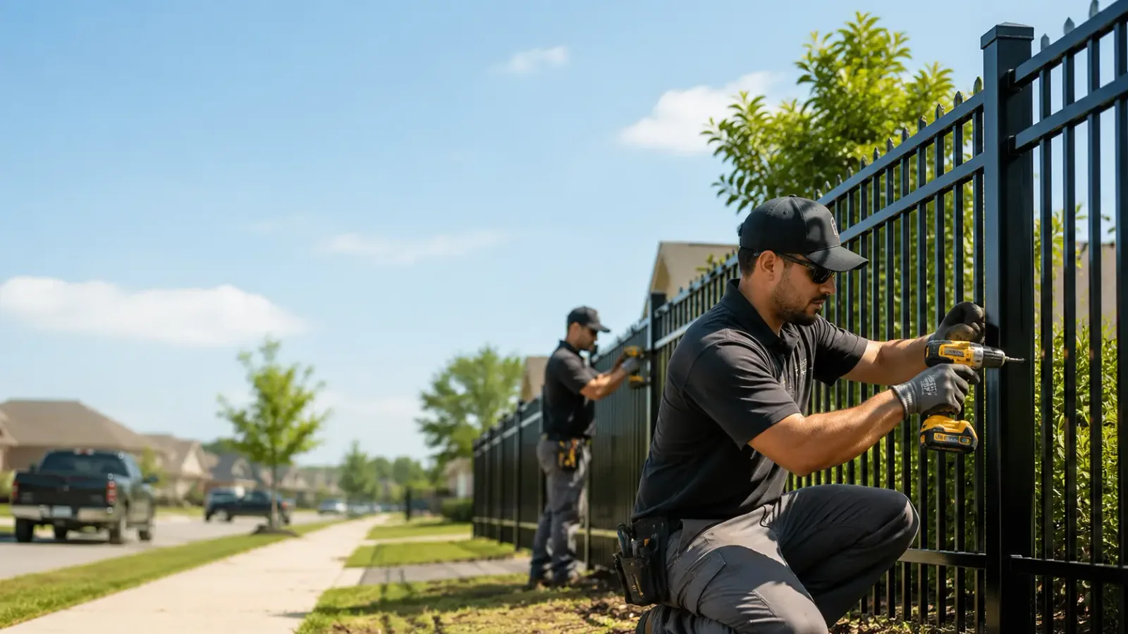 Metal Fence Installation in Fredericksburg, VA